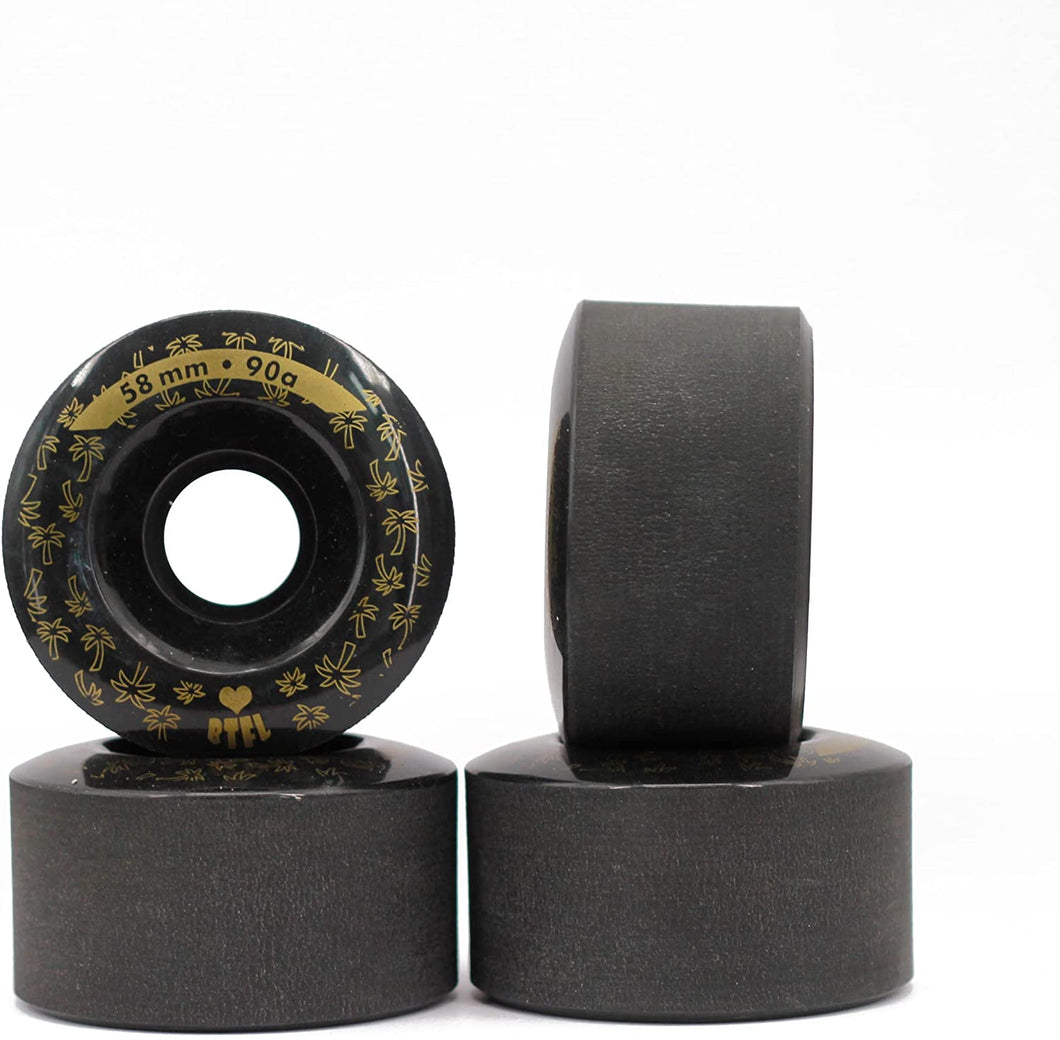 90A Indoor/Outdoor | (57 MM x 32MM) | Black Hybrid Trick Wheel Set | FREE SHIPPING