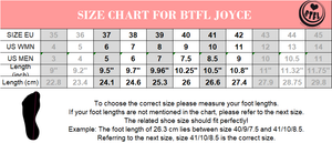 BTFL roller skate Joyce Sizing Chart