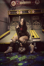 BTFL Tony Pro Genuine Suede Artistic Grey taupe roller skate available at BTFLStore.com Skee ball