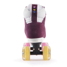 BTFL Sneaker Skate Yalua pink purple roller skate available at BTFLStore.com genuine suede
