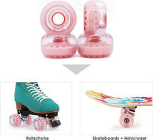 80A Indoor/Outdoor | 2.44" (62 MM) | Transparent Pink Wheels Set | FREE SHIPPING