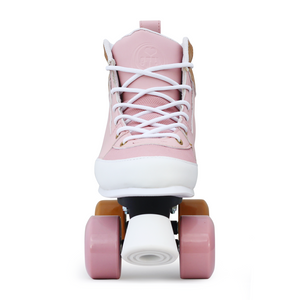 BTFL roller skates sneaker skate Rosa Light pink and brown available at BTFLStore.com Bolt on toe stop