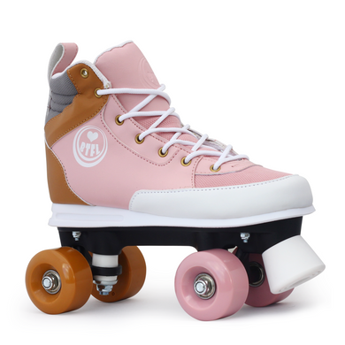 BTFL roller skates sneaker skate Rosa Light pink and brown available at BTFLStore.com