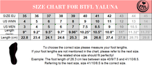 Size chart for BTFLstore.com Yaluna 