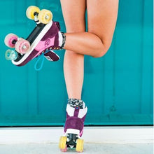 BTFL Sneaker Skate Yalua pink purple roller skate available at BTFLStore.com foot up